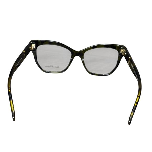Salvatore Ferragamo Eyeglass Frame Women Cateye Green Tortoise Acetate 54/17/140 - Picture 5 of 8